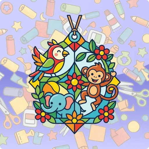 Knutselen: Dierenraamhanger