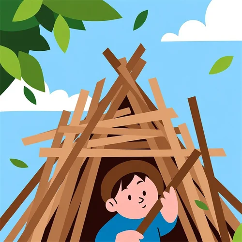 Hutten bouwen