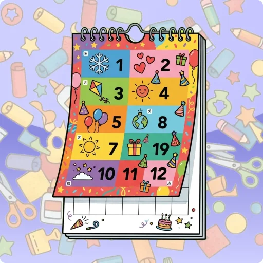 Knutselen: Verjaardagskalender