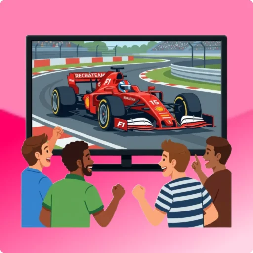 Formule 1 op groot scherm