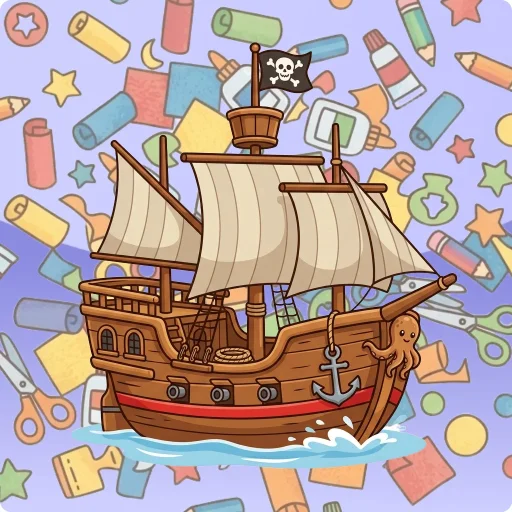 Knutselen: Piratenschip