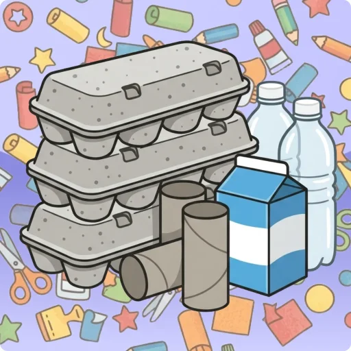 Knutselen met kosteloos materiaal