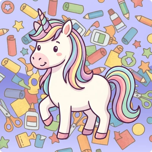 Basteln: Einhorn