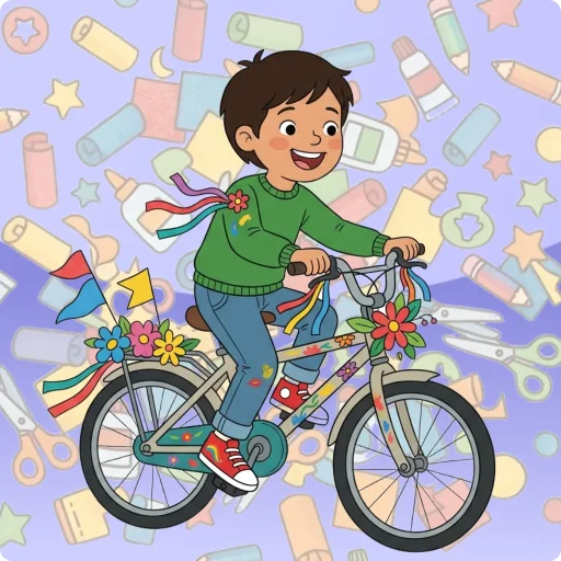 Knutselen: Fiets versieren + optocht