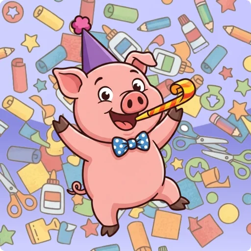 Knutselen: Feestvarken
