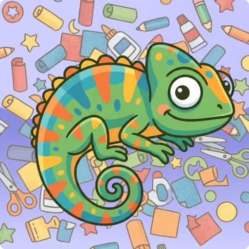 Knutselen: Kameleon