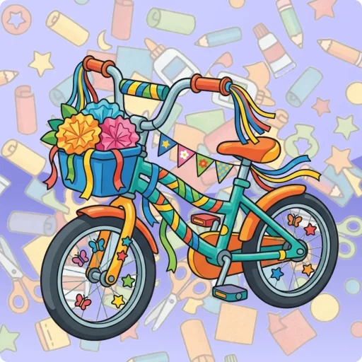 Knutselen: Fiets versieren