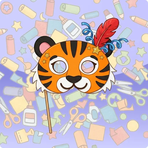 Knutselen: Dierenmasker-feest