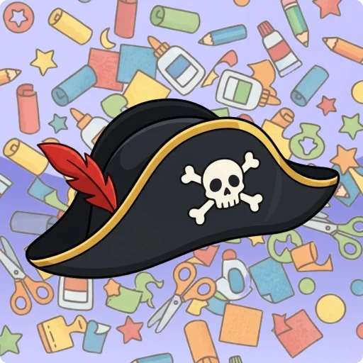 Knutselen: Piratenhoed