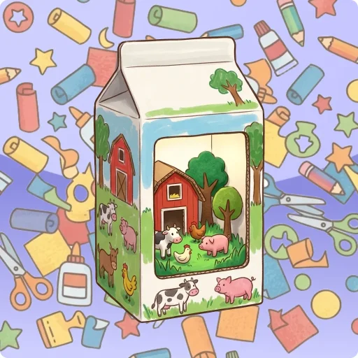 Knutselen: Boerderijkijkdoos