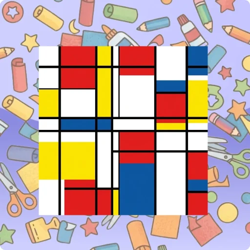 Knutselen: Mondriaan