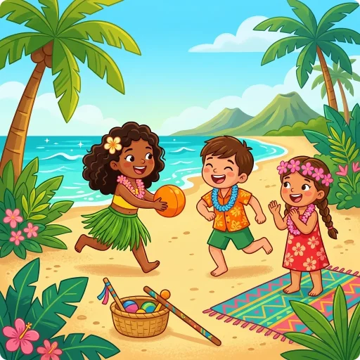 Hawaiiaanse spelmiddag
