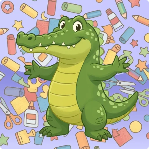 Knutselen: Krokodil