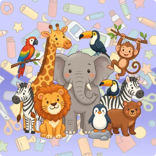 Knutselen: Dierentuin