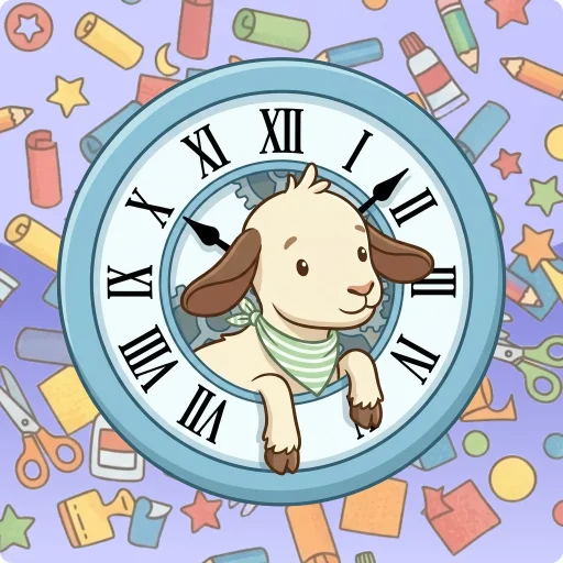 Arts & Crafts: Goat in a Clock