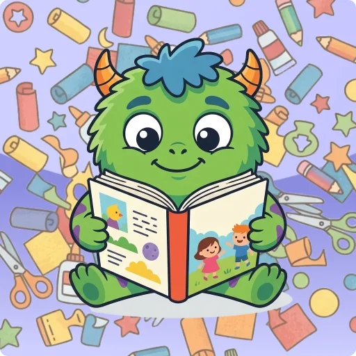 Knutselen: Boekenmonster