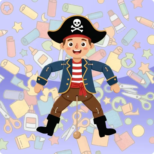 Knutselen: Piratentrekpop