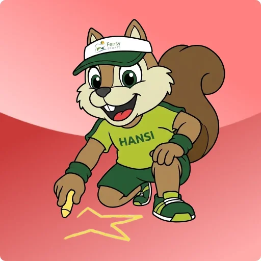 Stoepkrijten met Hansi